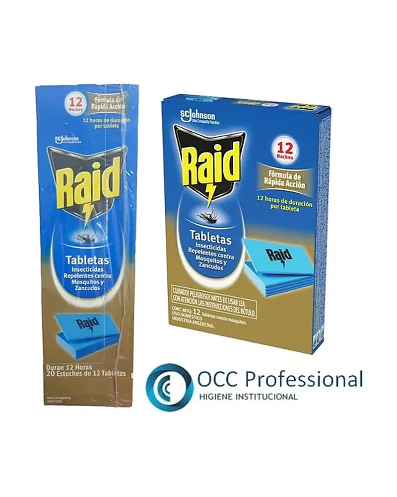 Raid Tabletas Estuche