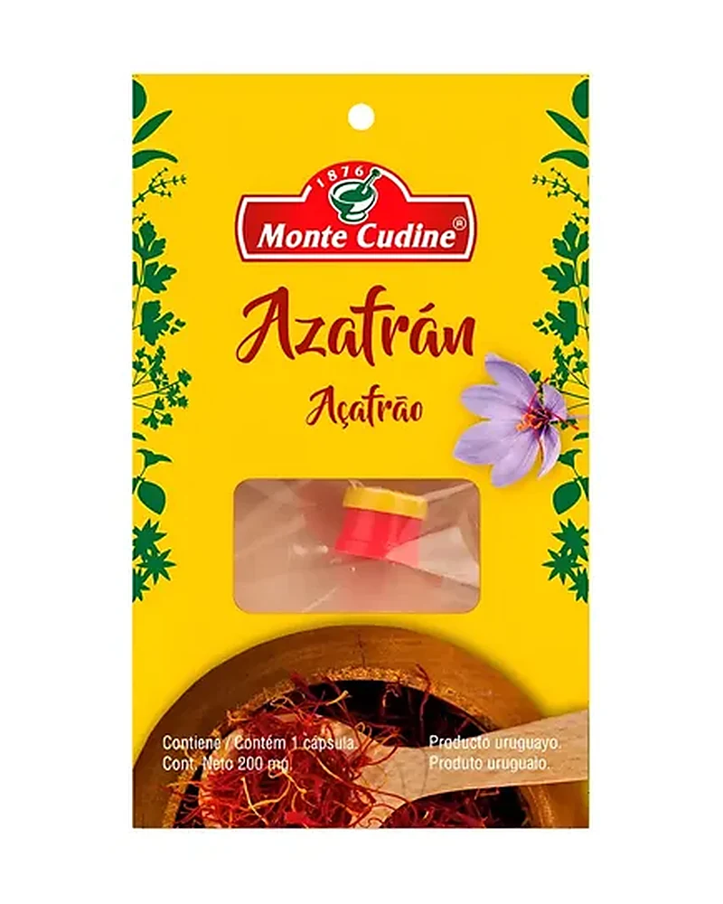 Azafrán 1 cápsula De 20 Grs, Envase de 20 g — marca Monte Cudine