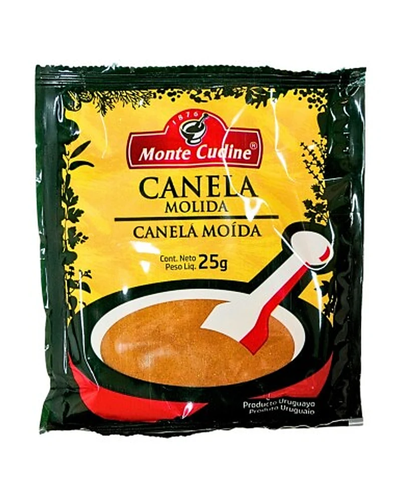 Canela Molida 5 Grs X 26 Unid, Presentación x 26 unidades de 5 g — marca Monte Cudine