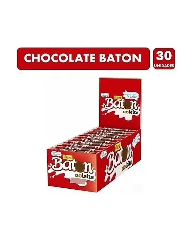 Chocolate Baton — Baton Negro X 30, Negro · Presentación x 30 unidades