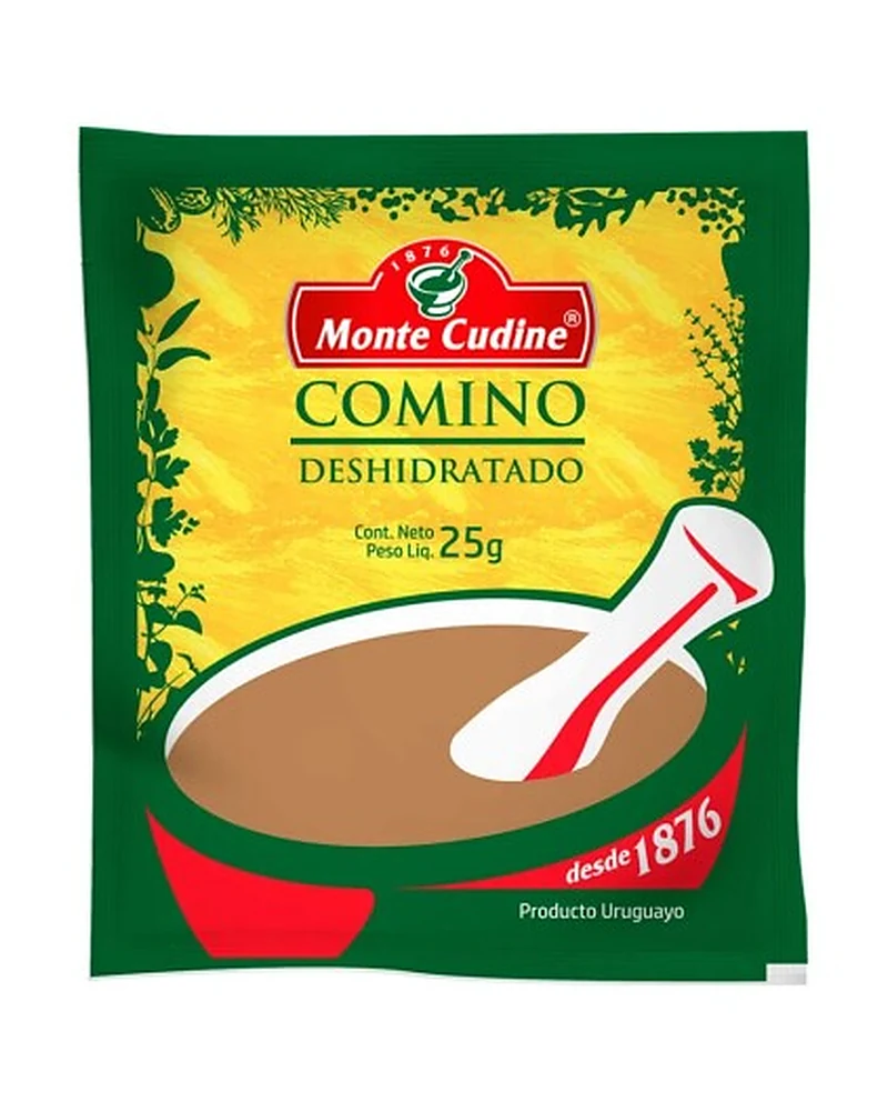 Comino Molido 25 Grs X 26 Unid, Presentación x 26 unidades de 25 g — marca Monte Cudine