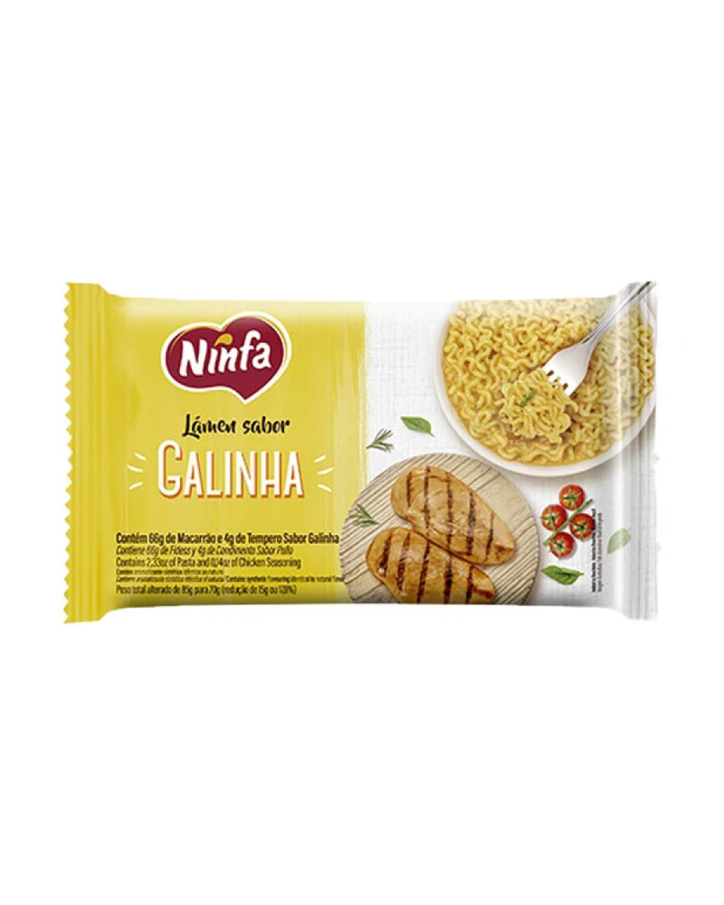 Fideos Ninfa — Ninfa Gallina 70 Grs, Gallina · Envase de 70 g