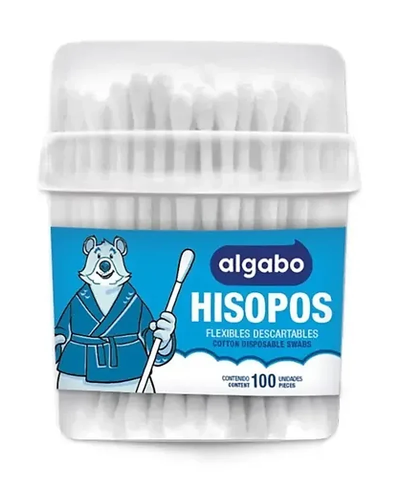 Hisopos Algabo — Algabo Hisopos Tubo 100 Unid, Unidad
