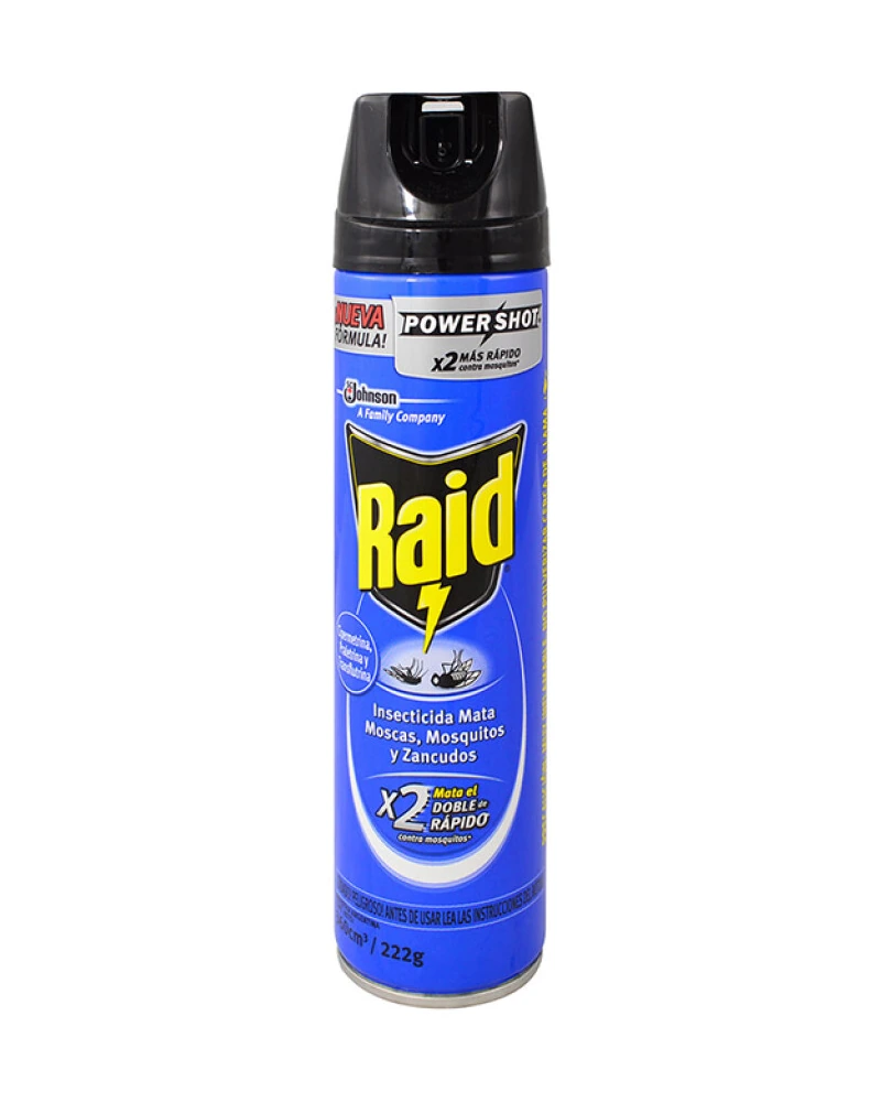 Insecticida Aerosol Raid 360 Cc, Tradicional · Envase de 360 ml