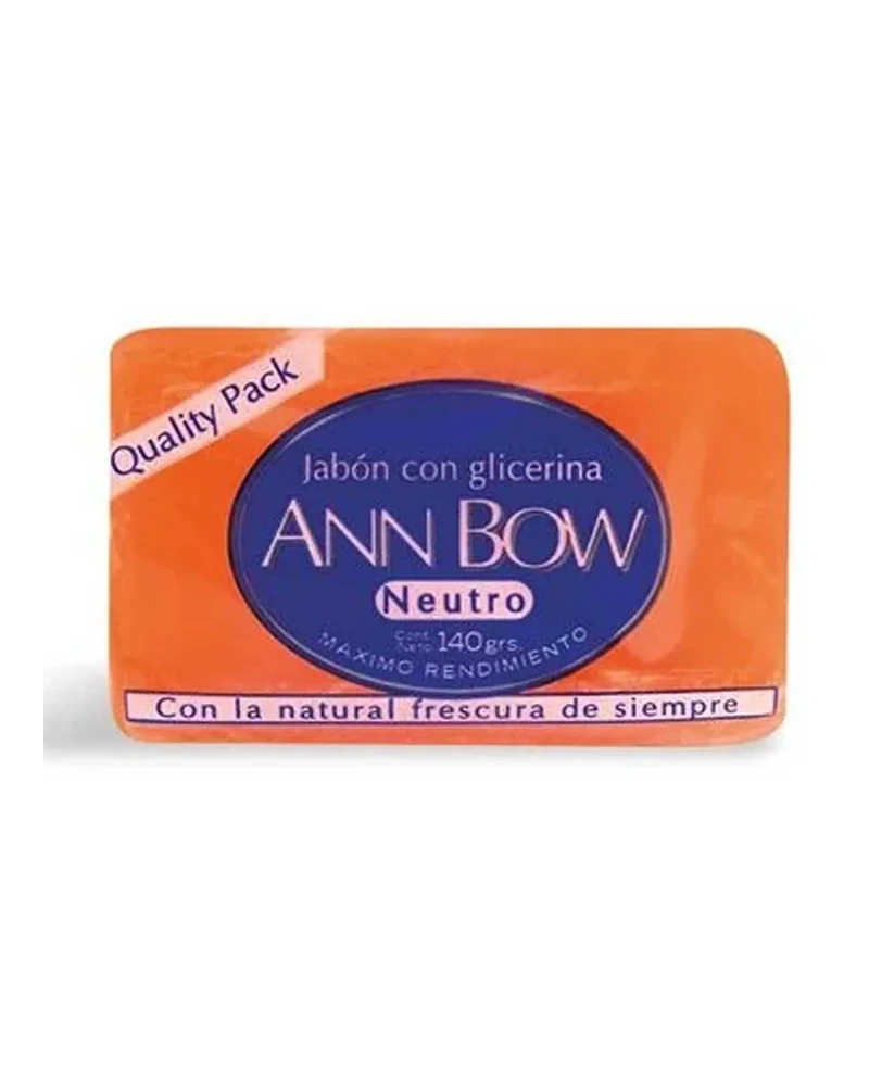 Jabon Glicerina Ann Bow — Jabon Glicerina 140g Ann Bow, Envase de 140 g