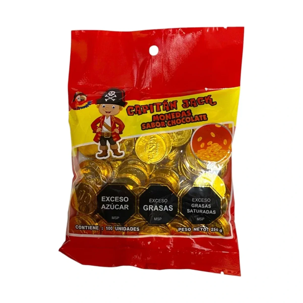 Moneda De Chocolate X 100, Presentación x 100 unidades