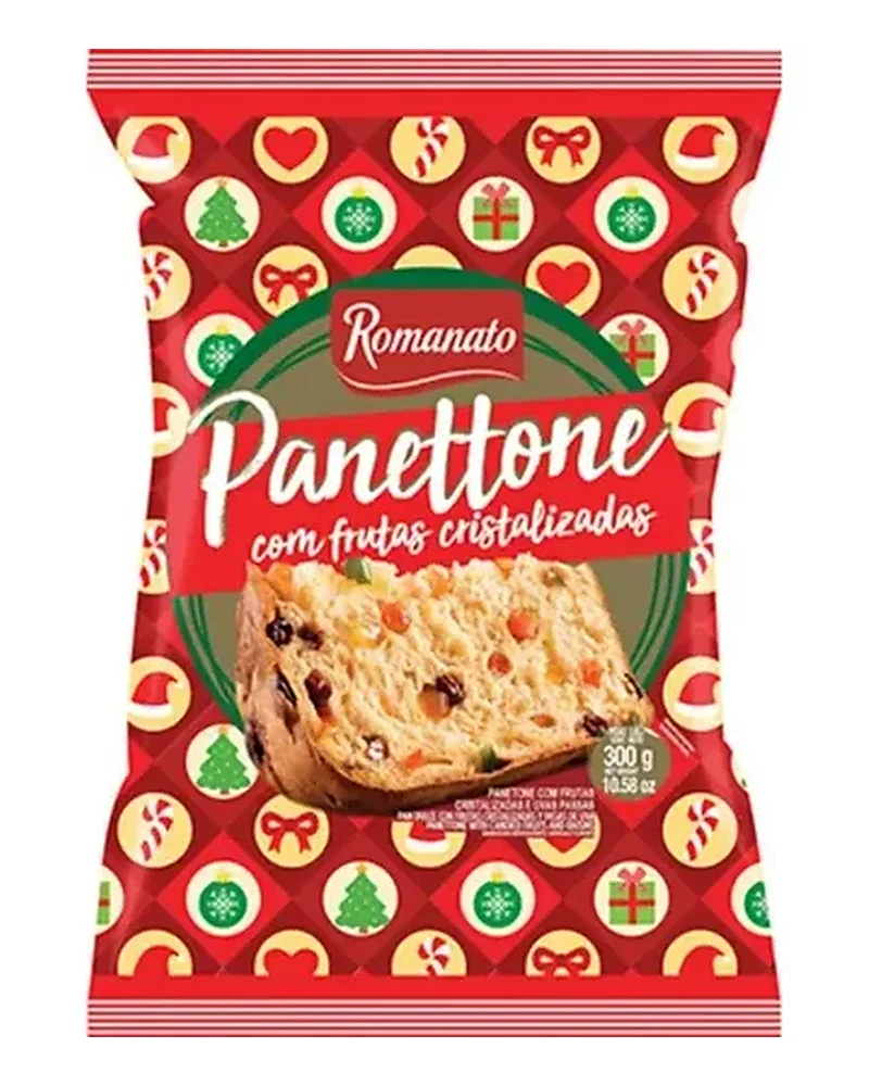 Panettone Romanato Flow Frutas 300 Grs, Envase de 300 g