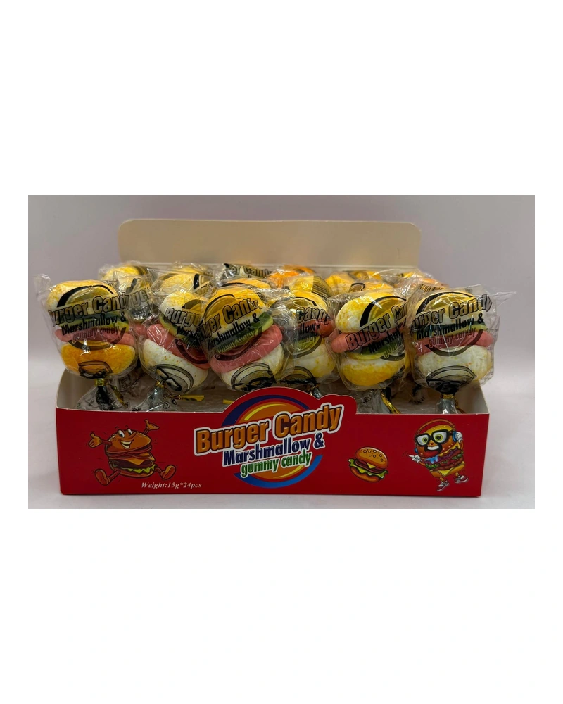 Power Candy Marsh Burger Candy X 24, Presentación x 24 unidades