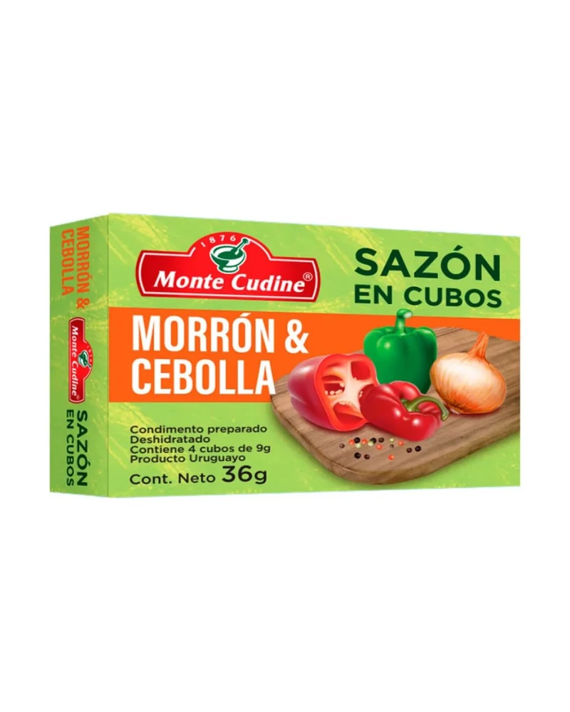 Sazon Azafrán 10 X 4 X 9 Grs, Caja x 10 paquetes de 4 unidades de 9 g — marca Monte Cudine