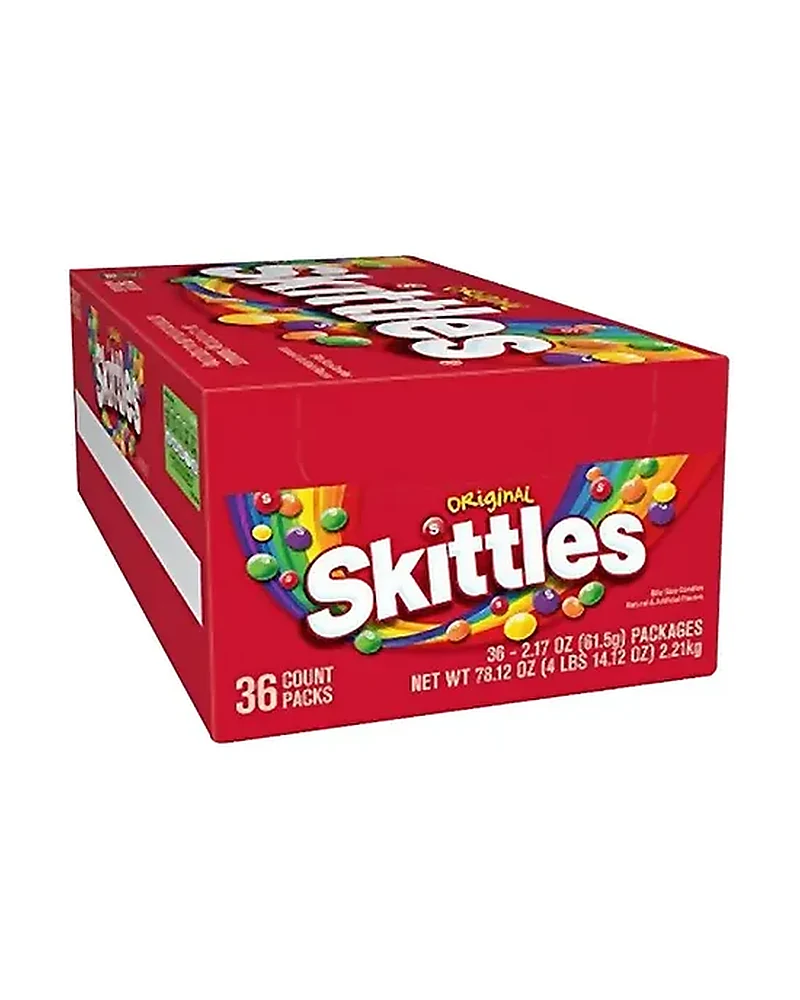 Skittles Original Display 36 Unidades 61.5 Grs, Original · Envase de 61.5 g