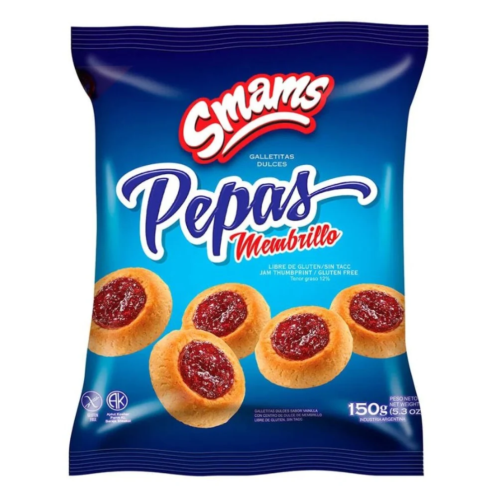 Smams Pepas Membrillo 150 Grs, Envase de 150 g