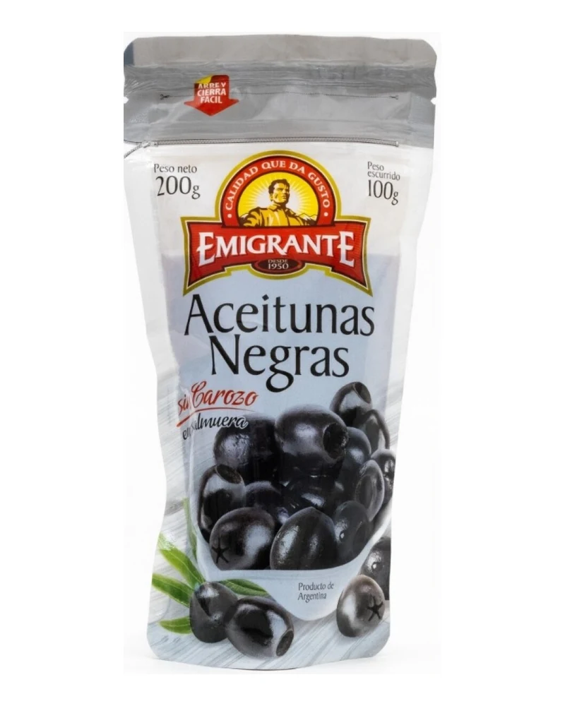 Aceituna Negra sin Carozo 300 Grs, Envase de 300 g — marca Los Curado Aceituna Negra sin Carozo 300 Grs, Envase de 300 g — marca Los Curado