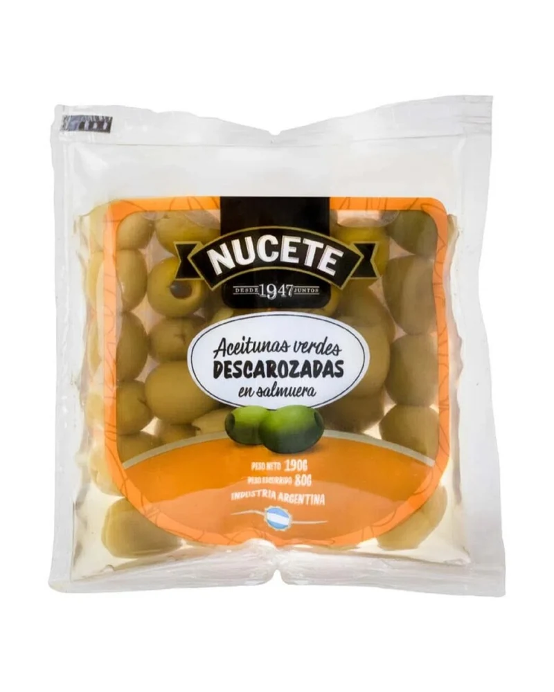 Aceitunas verdes Nucete sin carozo
