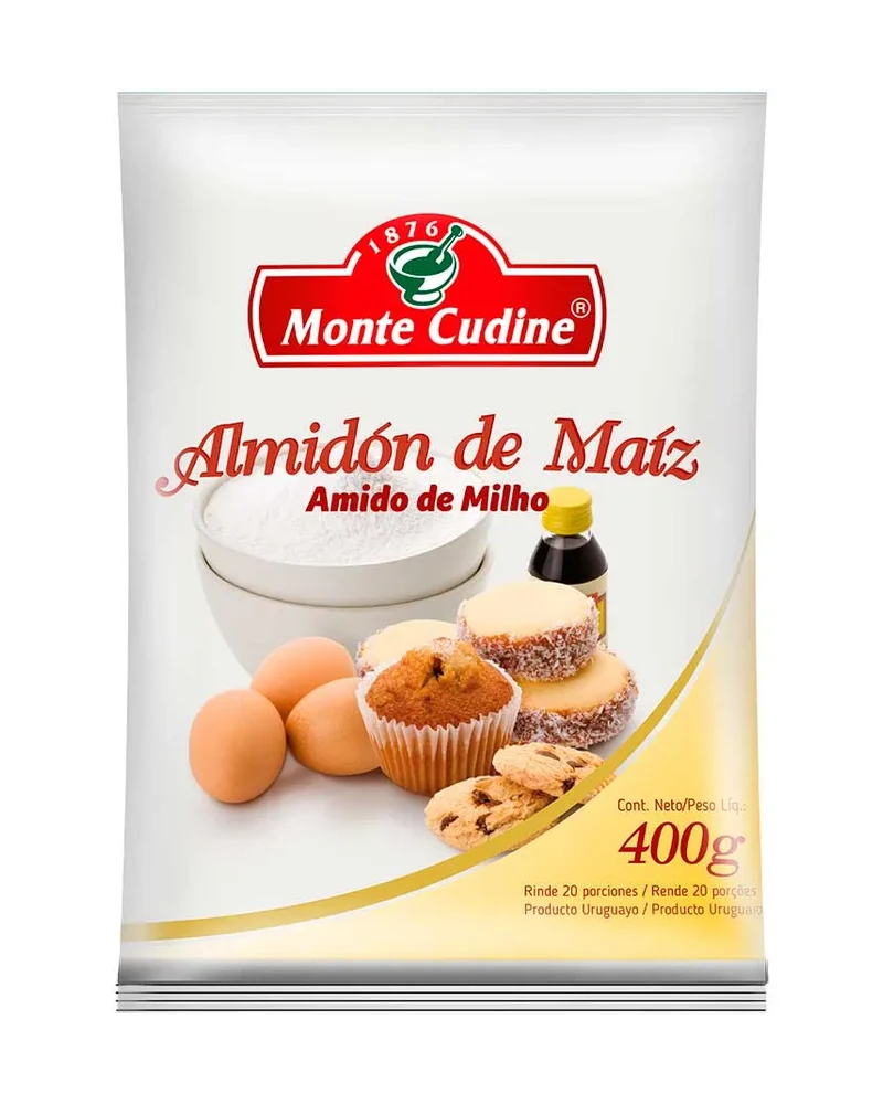 Almidón De Maíz 400 Grs. X 10 Un, Presentación x 10 unidades de 400 g — marca Monte Cudine Almidón De Maíz 400 Grs. X 10 Un, Presentación x 10 unidades de 400 g — marca Monte Cudine