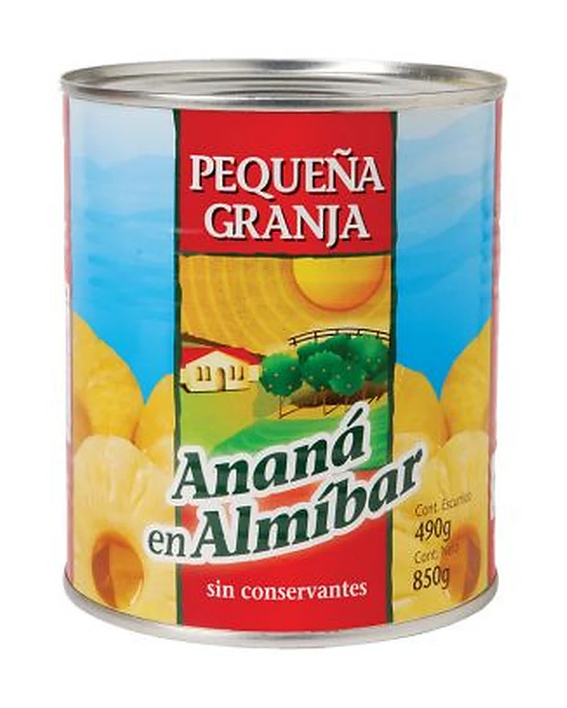 Ananá En Almibar Rodajas Pequeña Granja