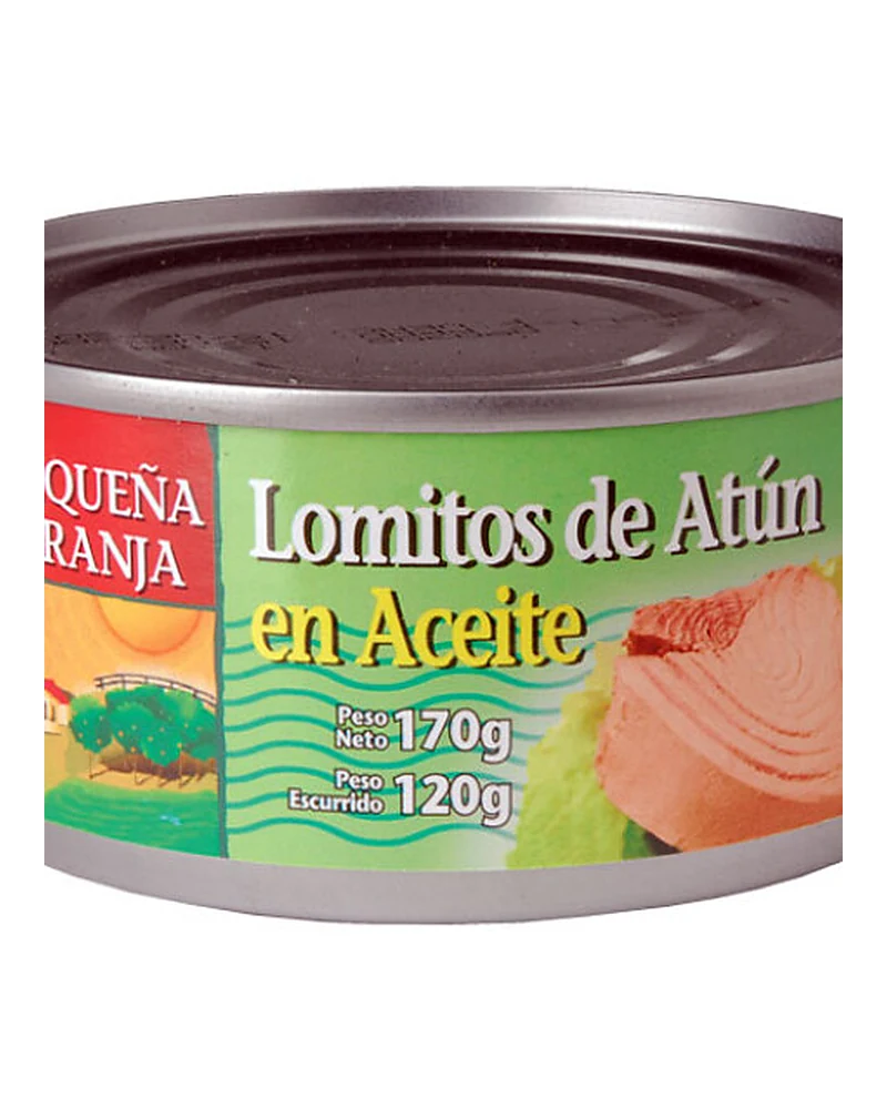 Atun En Trozos En Aceite Pequeña Granja