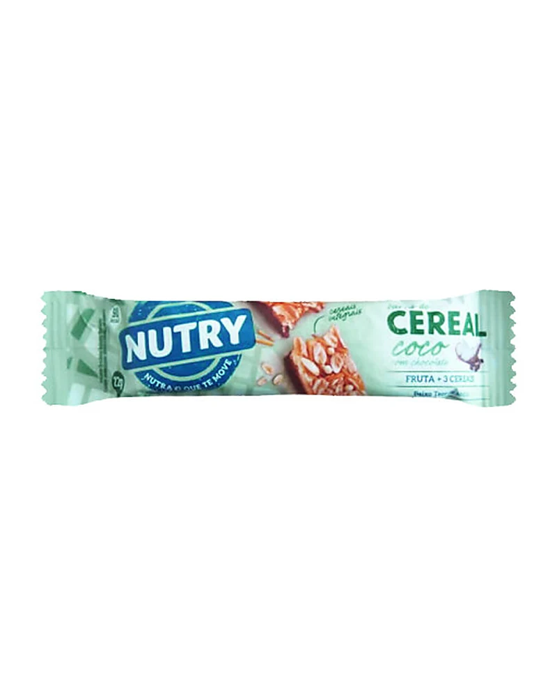 Barra de cereal Nutry — Barra Nutry Coco/Chocolate X 24, Coco Chocolate · Presentación x 24 unidades Barra de cereal Nutry — Barra Nutry Coco/Chocolate X 24, Coco Chocolate · Presentación x 24 unidades