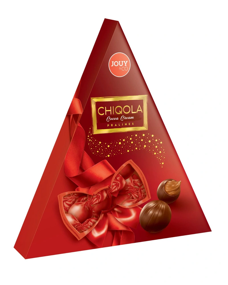 Bombonera Triángulo Choco 110 Grs, Envase de 110 g — marca Jouy Bombonera Triángulo Choco 110 Grs, Envase de 110 g — marca Jouy
