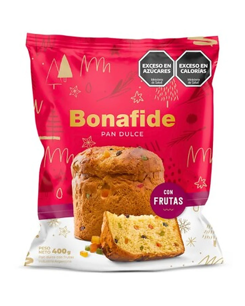 Bonafide Pan Dulce con Frutas 400 Grs, Envase de 400 g Bonafide Pan Dulce con Frutas 400 Grs, Envase de 400 g