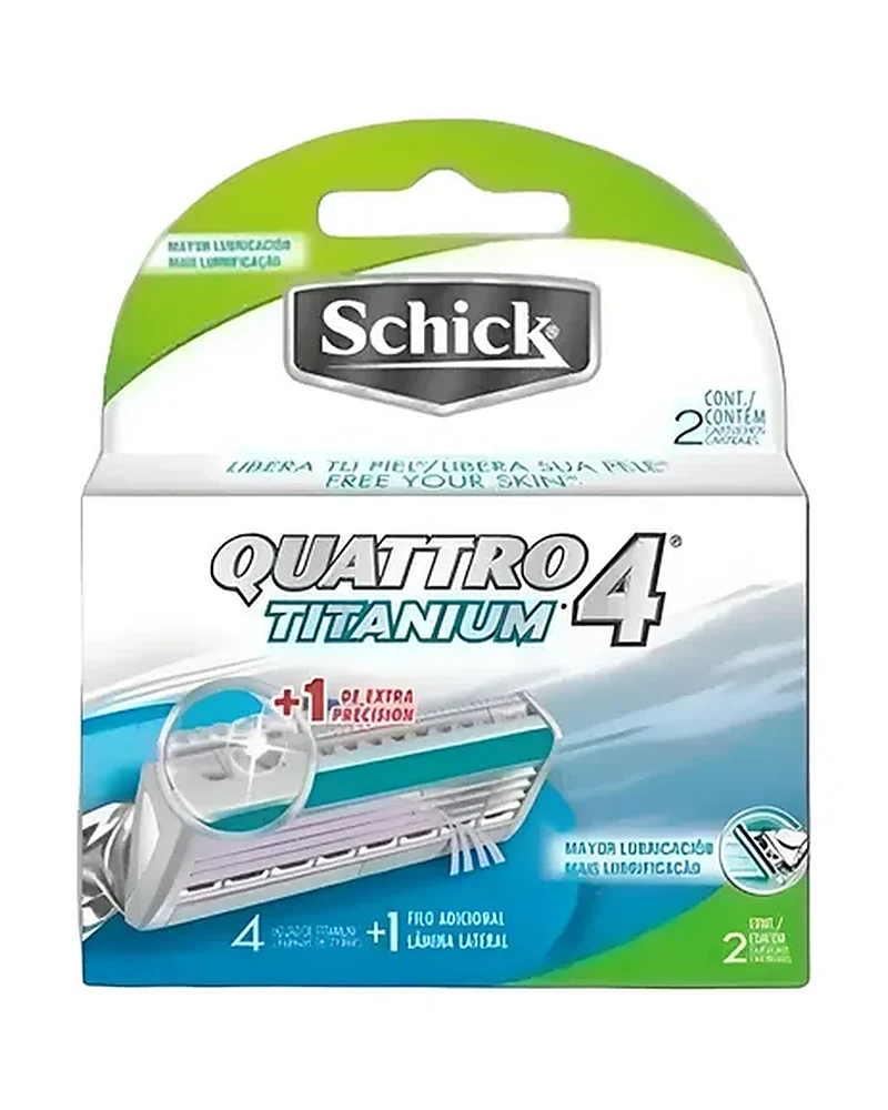 Cartucho Schick Quattro Universal sin dispensador