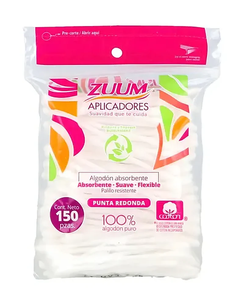 Cotonetes Zuum De 150 Piezas, Unidad Cotonetes Zuum De 150 Piezas, Unidad