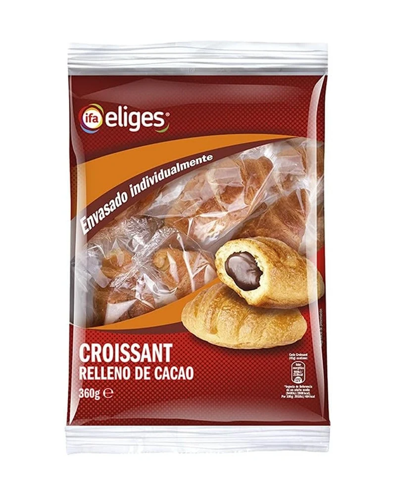 Croissant Relleno Chocolate X 20 Unid, Presentación x 20 unidades — marca Eliges Croissant Relleno Chocolate X 20 Unid, Presentación x 20 unidades — marca Eliges
