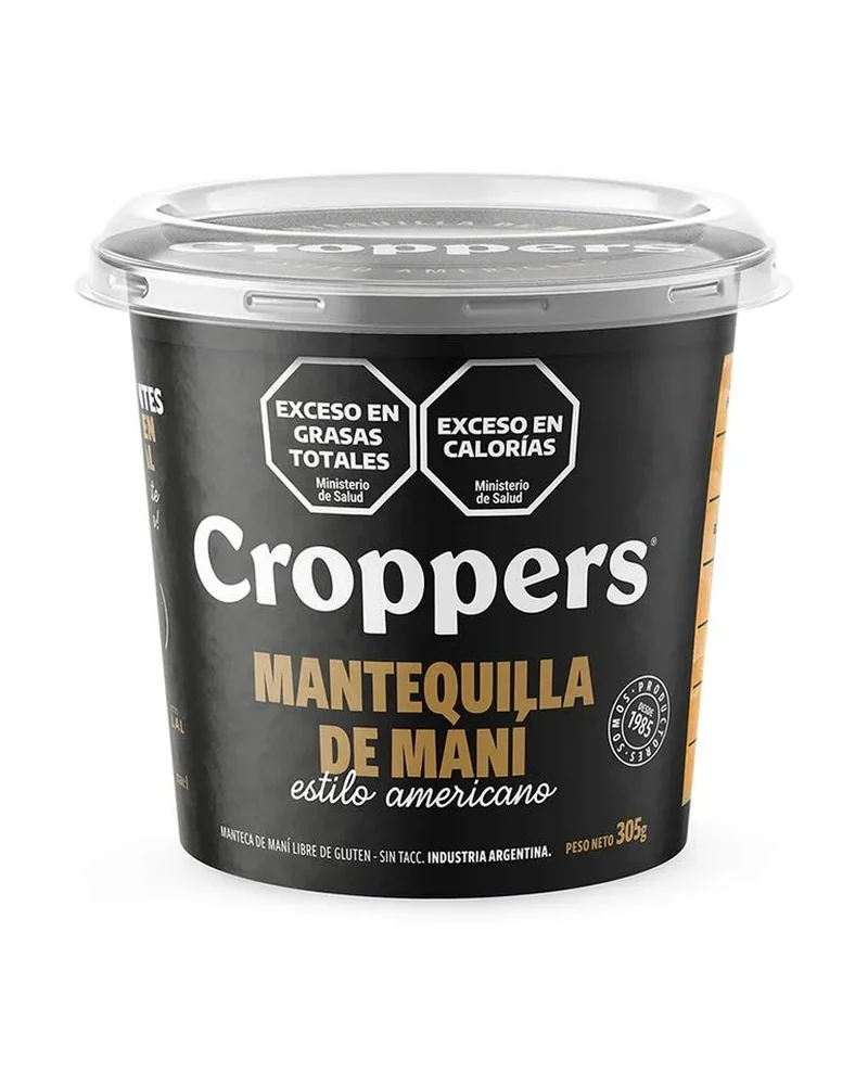 Croppers Manteca De Maní 310 Grs, Envase de 310 g Croppers Manteca De Maní 310 Grs, Envase de 310 g