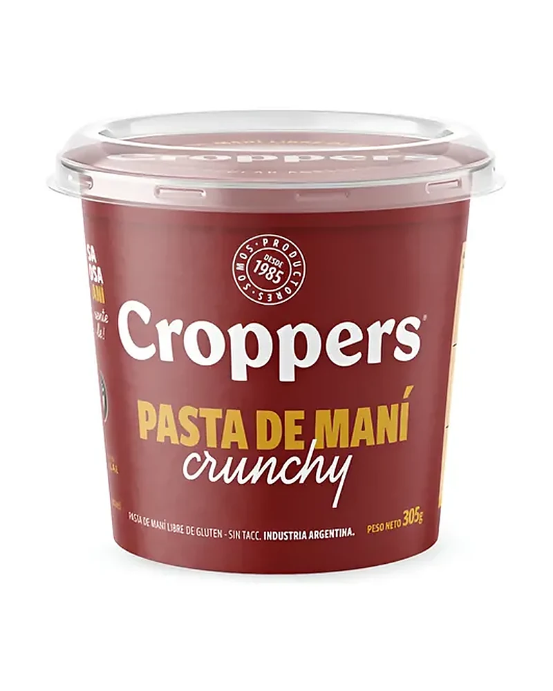 Croppers Pasta De Maní Crunchy Croppers Pasta De Maní Crunchy