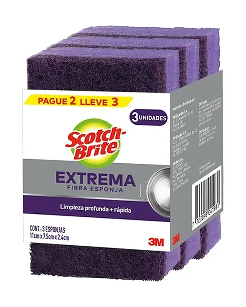 Esponja De Limpieza Extrema X 1, Presentación x 1 unidades — marca Scotch-Brite Esponja De Limpieza Extrema X 1, Presentación x 1 unidades — marca Scotch-Brite