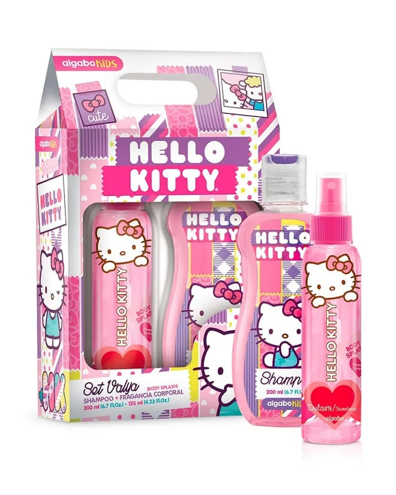 Estuche Algabo Hello Kitty con splash y champú