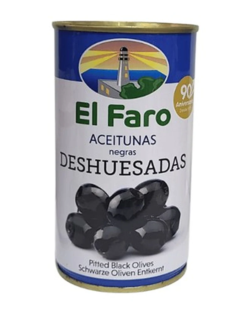 Faro Aceitunas Negras Deshuesadas 150 Grs, Envase de 150 g Faro Aceitunas Negras Deshuesadas 150 Grs, Envase de 150 g