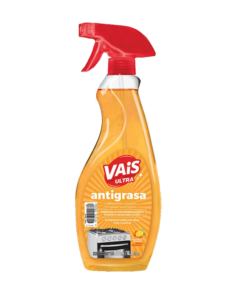 Gatillo Antigrasa Vais 500 Ml, Envase de 500 ml — marca Algabo Gatillo Antigrasa Vais 500 Ml, Envase de 500 ml — marca Algabo