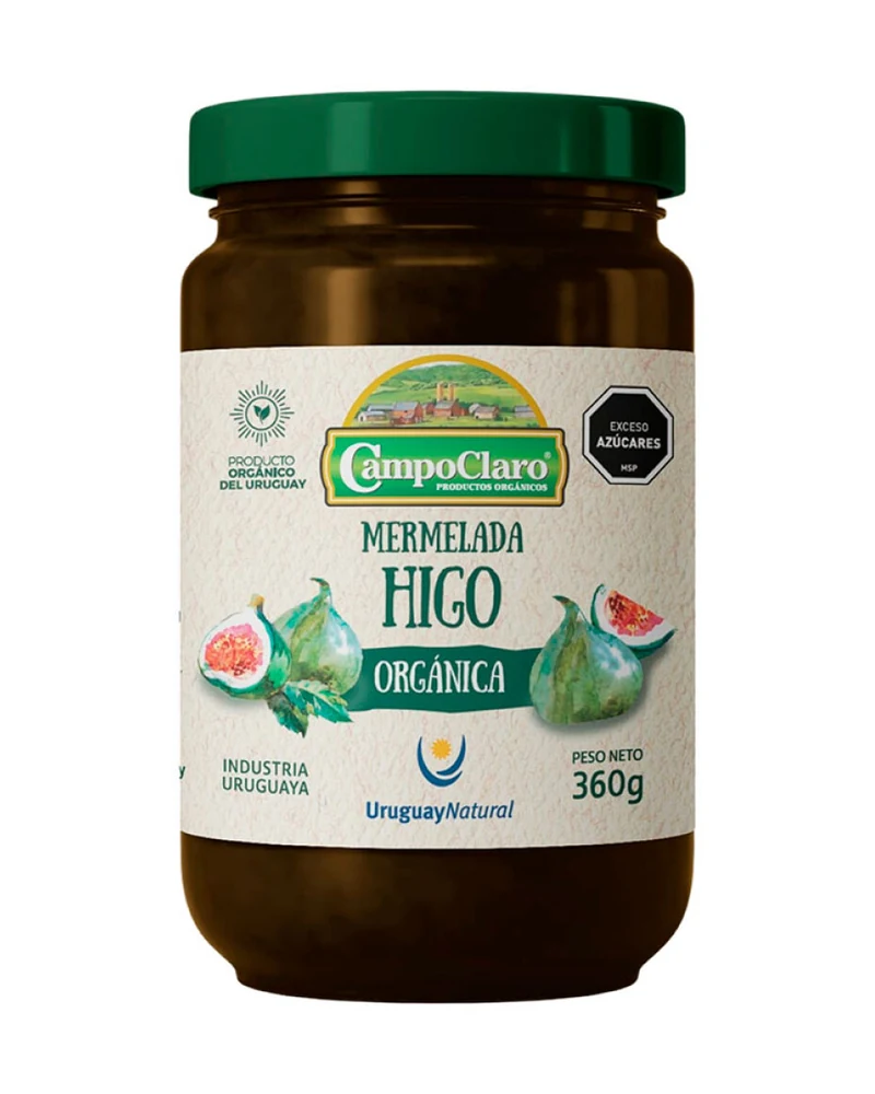 Mermelada Campo Claro — Mermelada Higos Orgánico C.Claro 360 Grs, Higos Orgánico · Envase de 360 g Mermelada Campo Claro — Mermelada Higos Orgánico C.Claro 360 Grs, Higos Orgánico · Envase de 360 g
