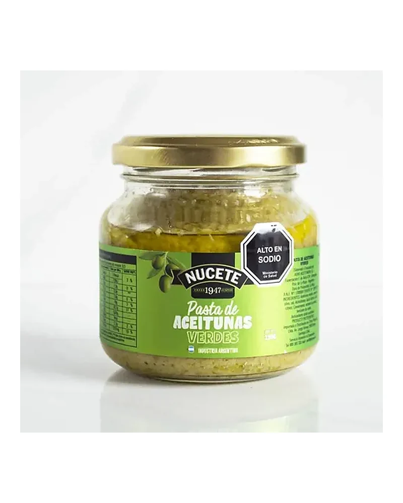 Nucete Aceituna Verde Pasta frasco 190 Grs, Frasco de 190 g Nucete Aceituna Verde Pasta frasco 190 Grs, Frasco de 190 g