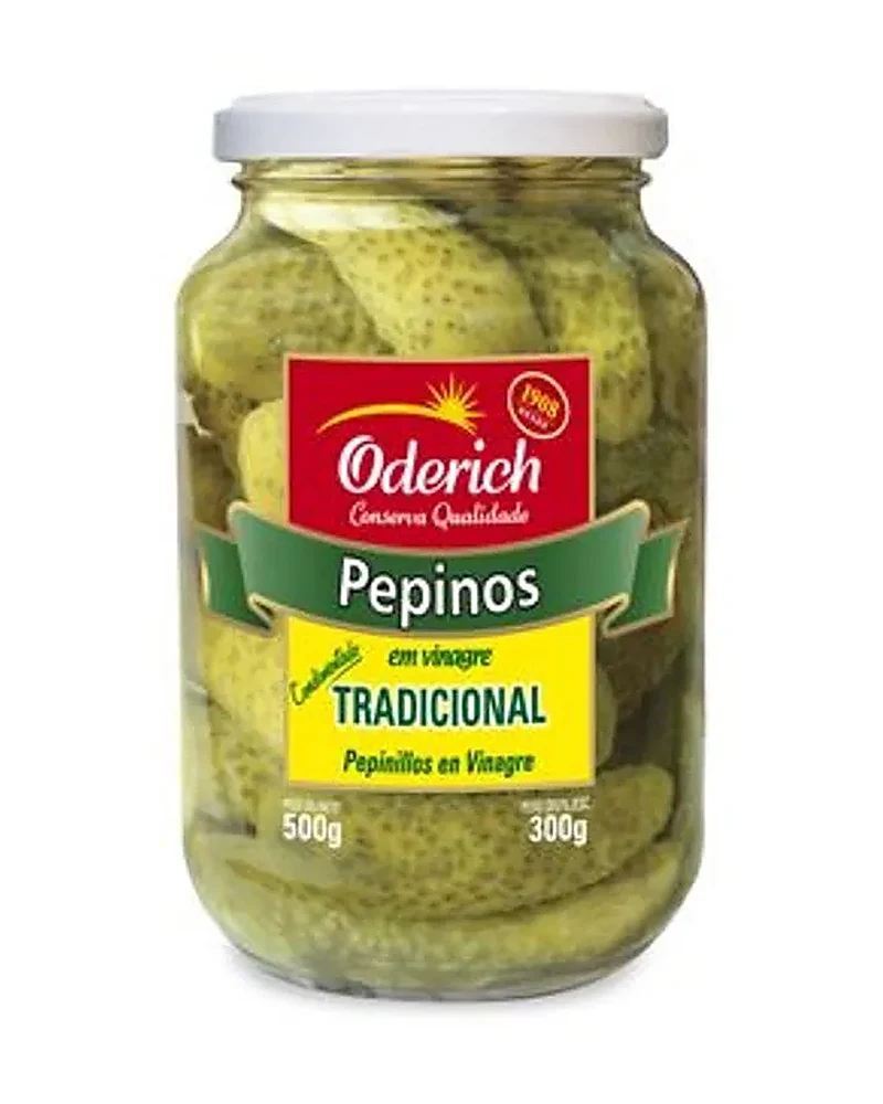 Pepinos En Rodajas Oderich 500 Grs, Envase de 500 g Pepinos En Rodajas Oderich 500 Grs, Envase de 500 g