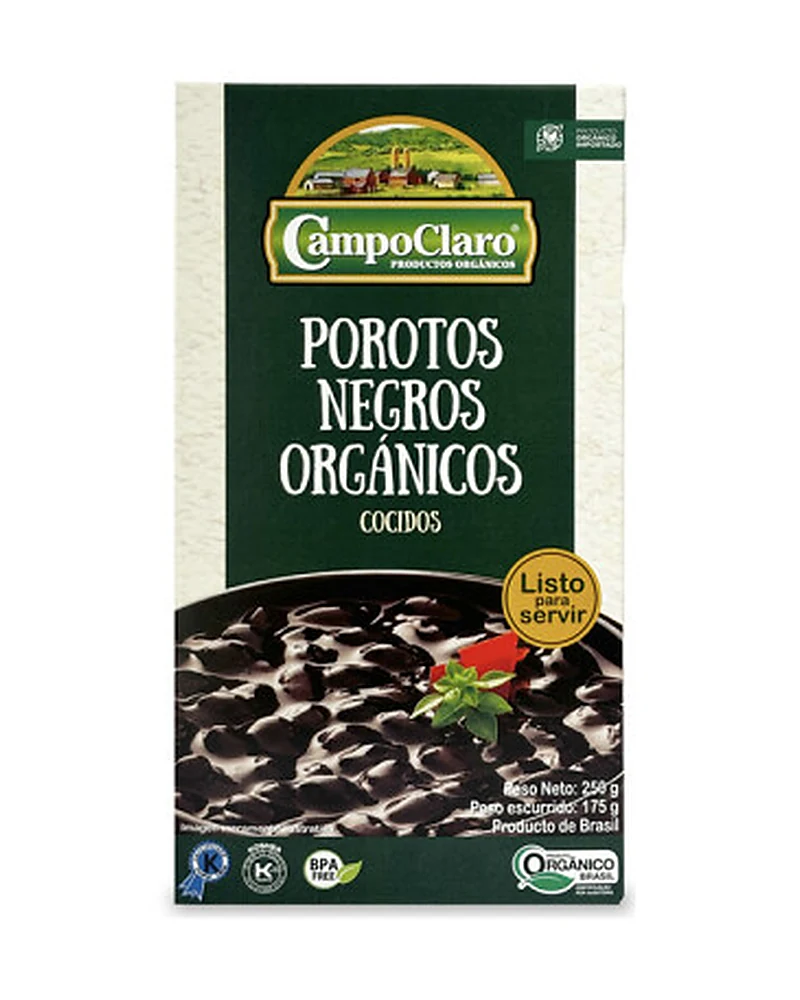 Porotos Negros Cocidos Campo Claro Porotos Negros Cocidos Campo Claro