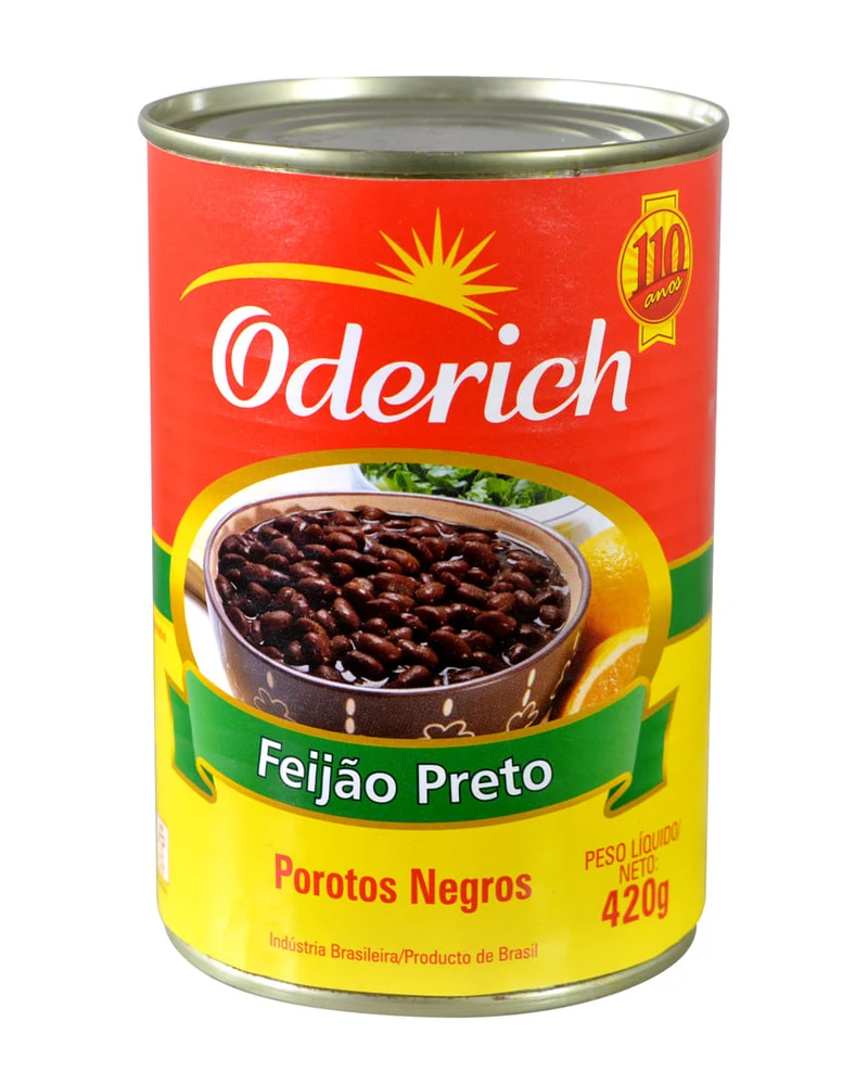 Porotos Negros Oderich 420 Grs, Envase de 420 g Porotos Negros Oderich 420 Grs, Envase de 420 g