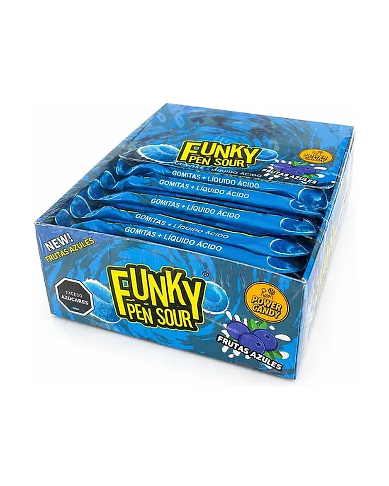 Power Candy Funky Pen de frutas azules