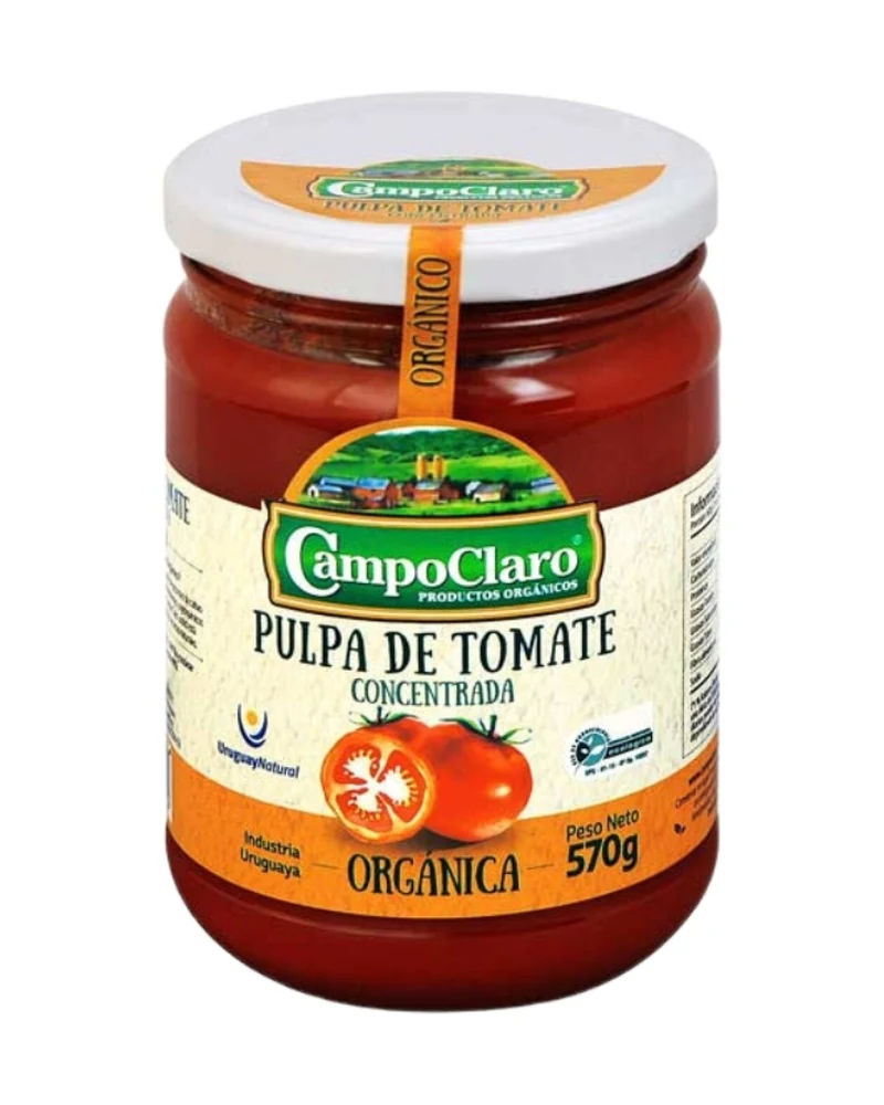 Pulpa Tomate Orgánico Con Campo Claro Pulpa Tomate Orgánico Con Campo Claro