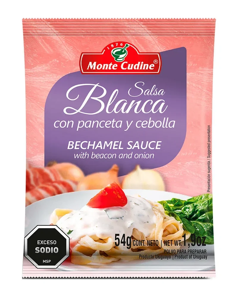 Salsa Blanca con Panceta Y Cebolla