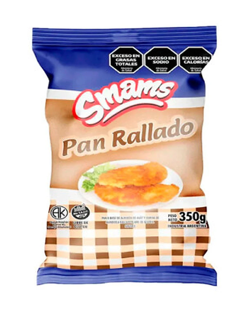 Smams Pan Rallado 350grs, Envase de 350 g Smams Pan Rallado 350grs, Envase de 350 g