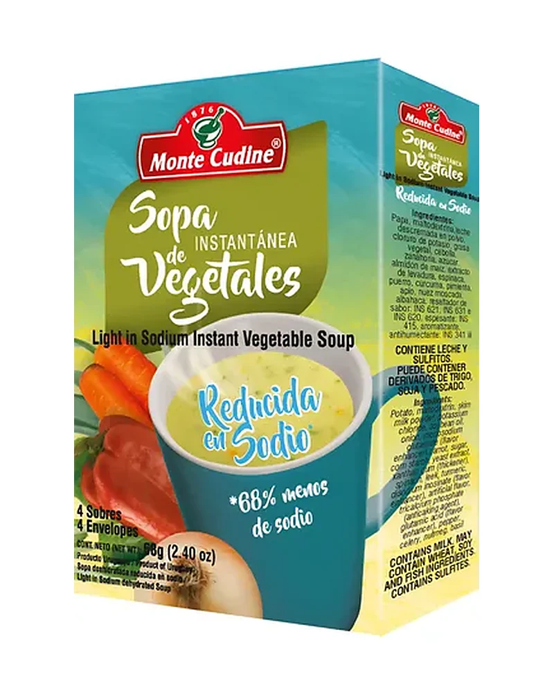 Sopa instantánea de vegetales Sopa instantánea de vegetales
