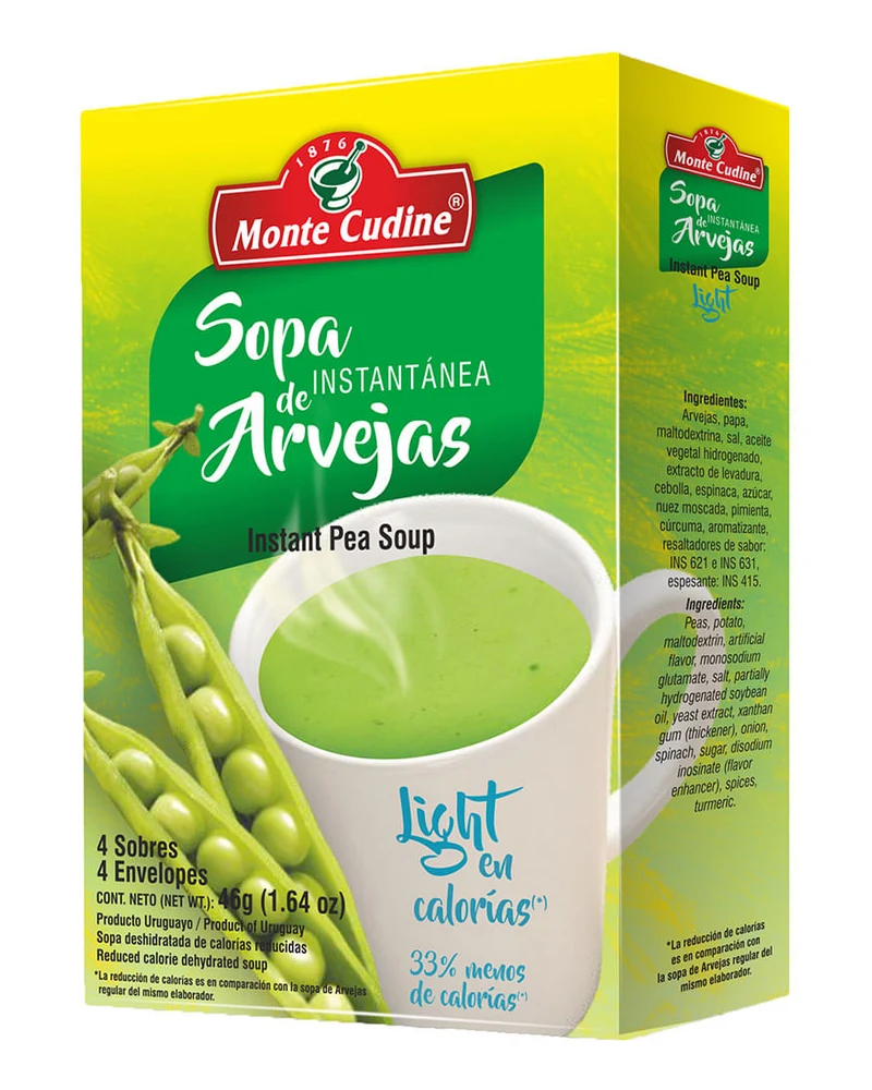 Sopa instantánea light de arvejas Sopa instantánea light de arvejas